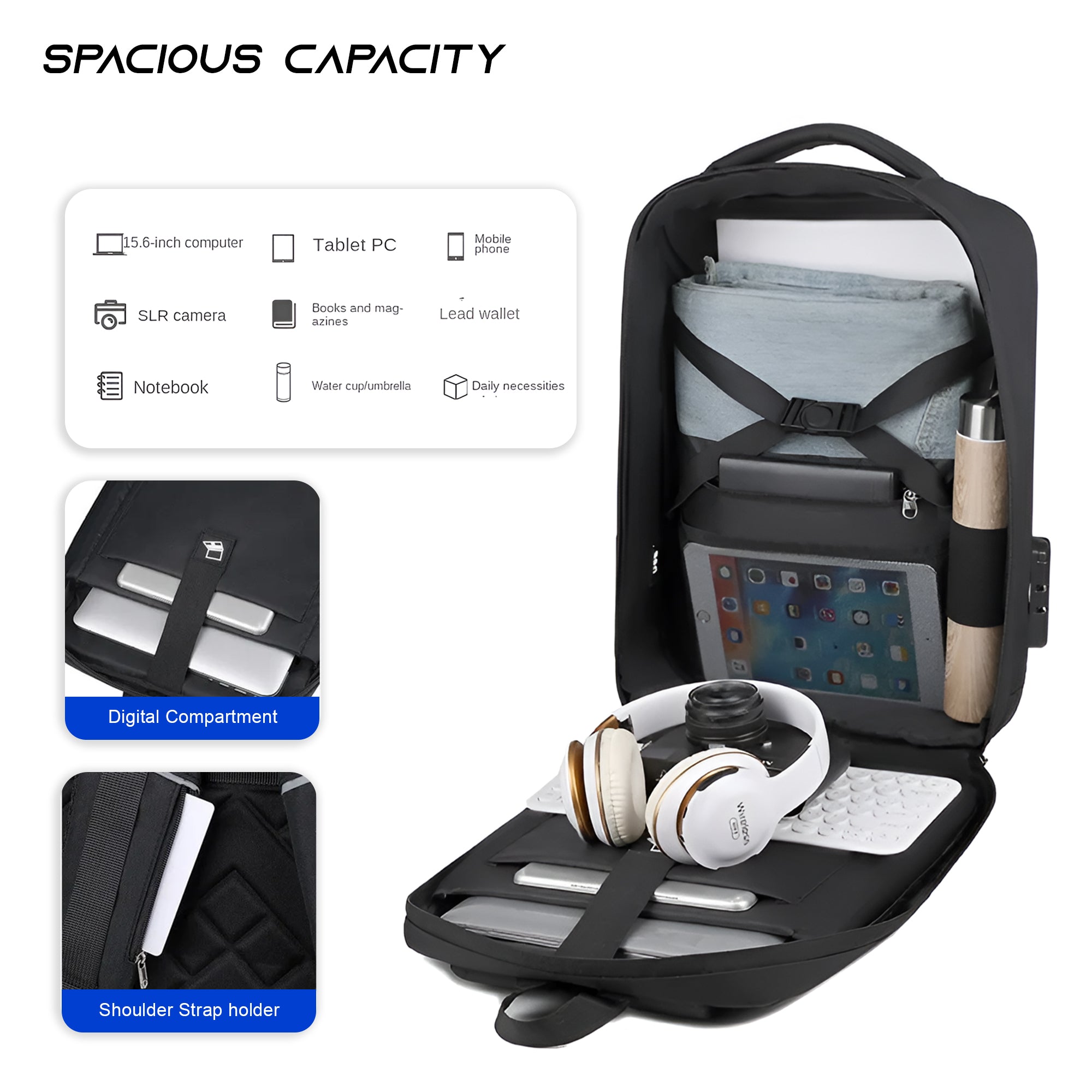 20l Waterproof Anti-theft 15.6" Laptop Backpack NEW