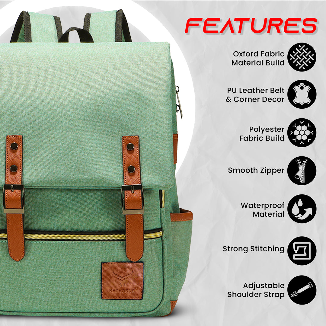 Canvas backpack vintage backpack vintage canvas#color_green