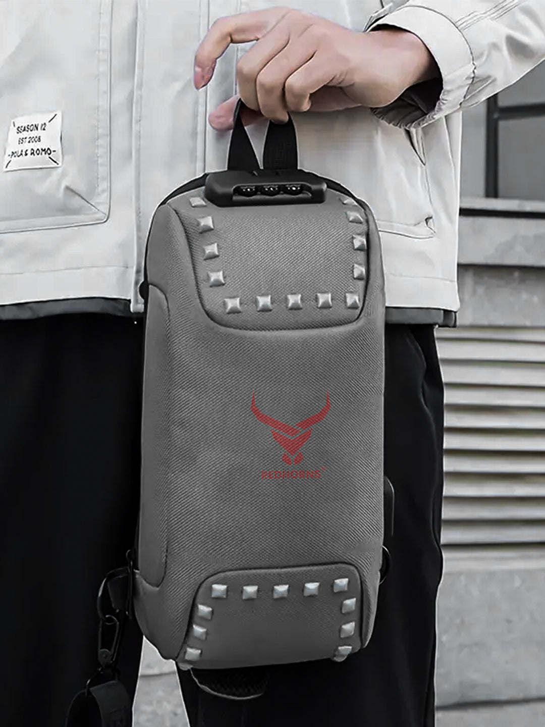 Sling bag for men side bag for men crossbody bag#color_grey