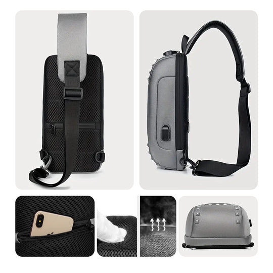 Sling bag for men side bag for men crossbody bag#color_grey