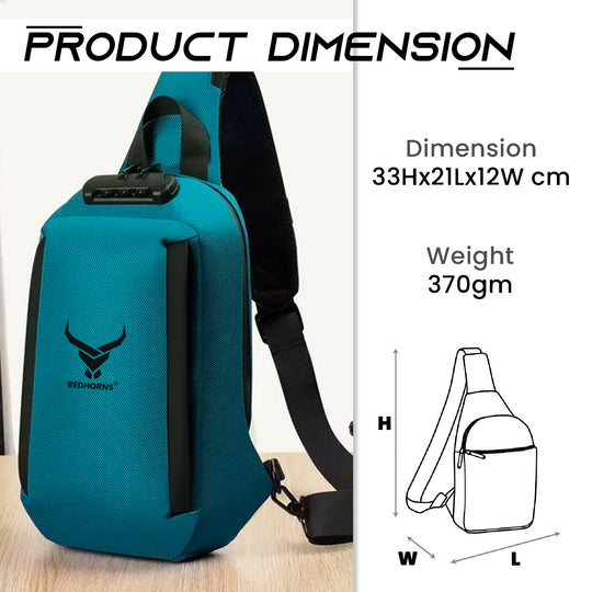 Sling bag for men side bag for men crossbody bag#color_blue