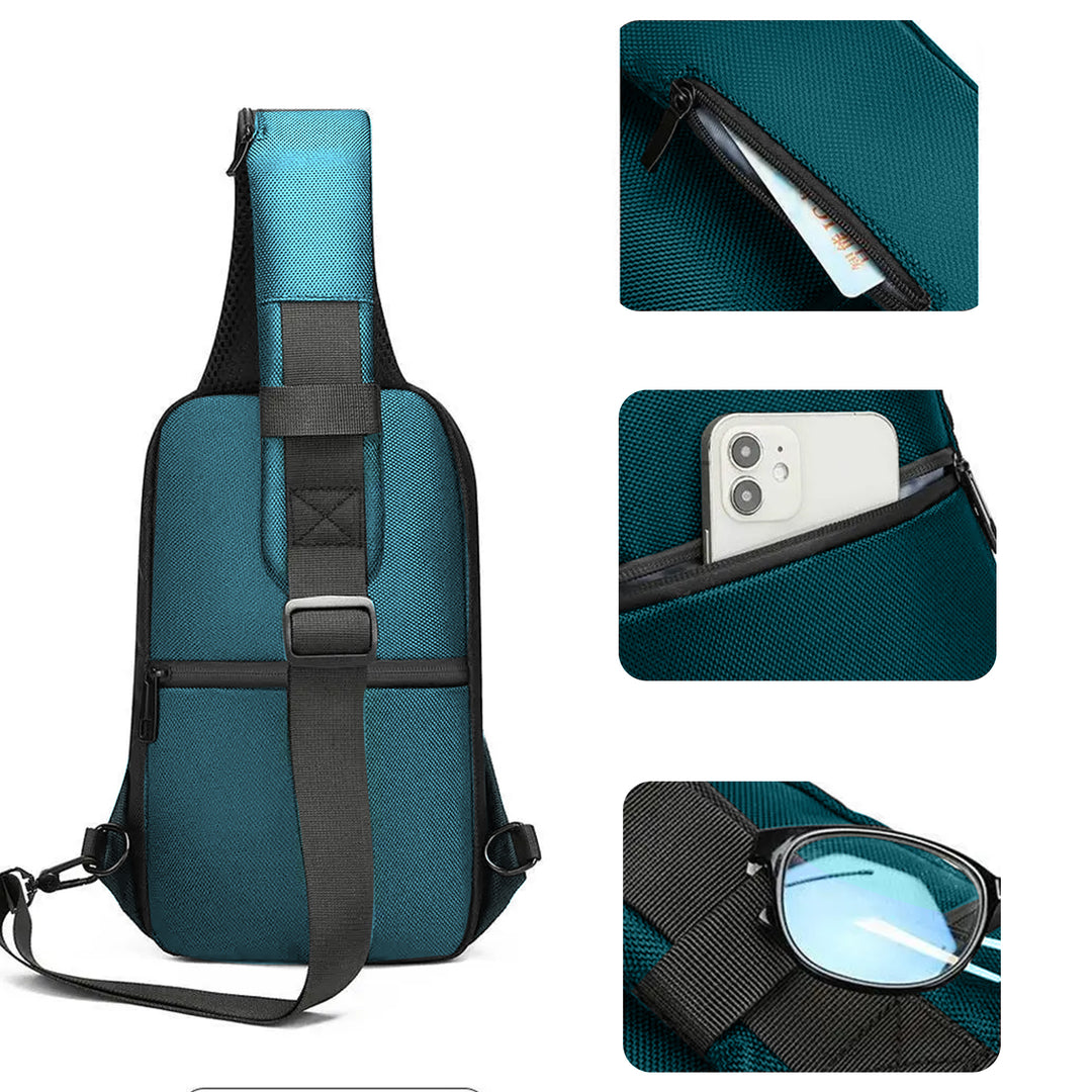 Sling bag for men side bag for men crossbody bag#color_blue