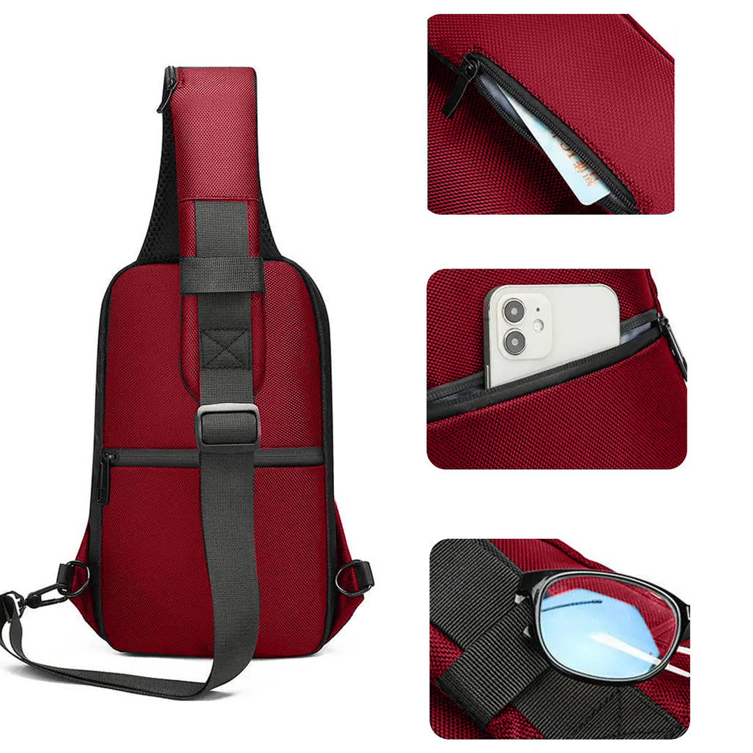 Sling bag for men side bag for men crossbody bag#color_red