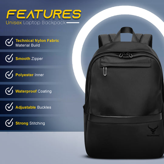 Waterproof laptop bag laptop backpack#color_black