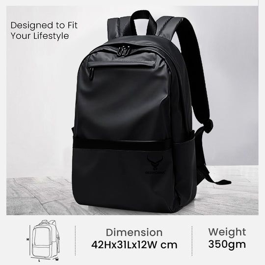 Waterproof laptop bag laptop backpack#color_black