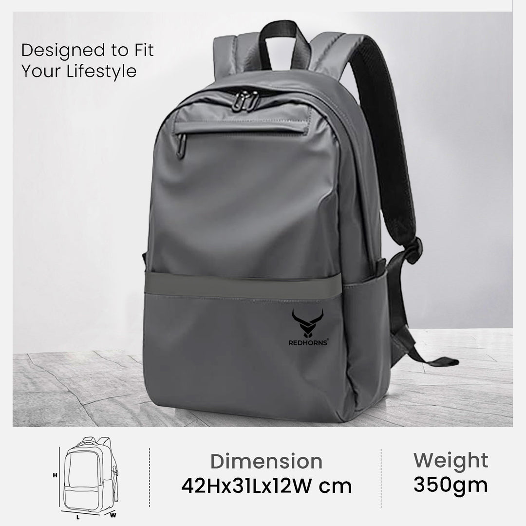 Waterproof laptop bag laptop backpack#color_grey