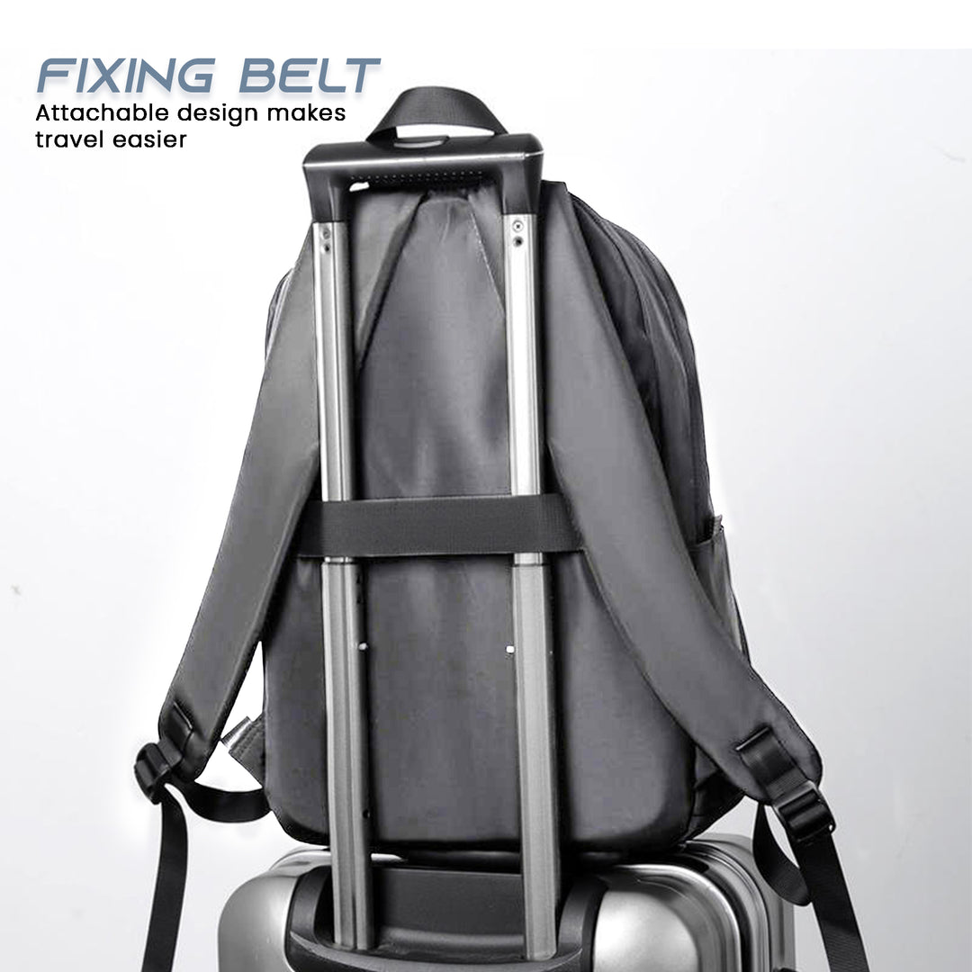 Waterproof laptop bag laptop backpack#color_grey