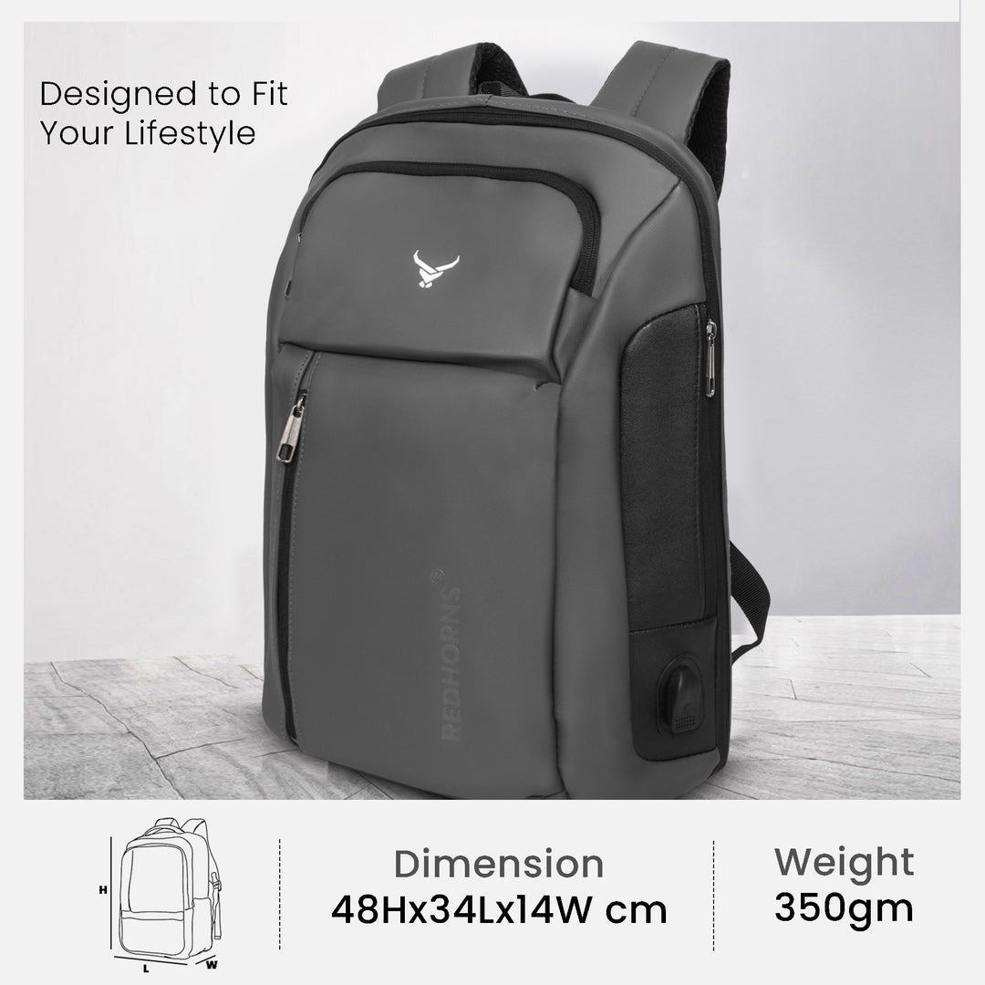 Waterproof laptop bag#color_grey