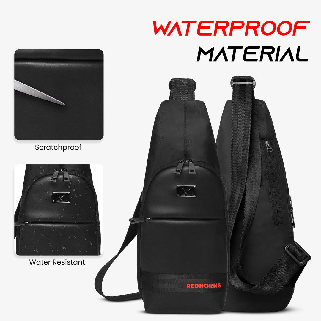 Sling bag for men side bag for men crossbody bag#color_black