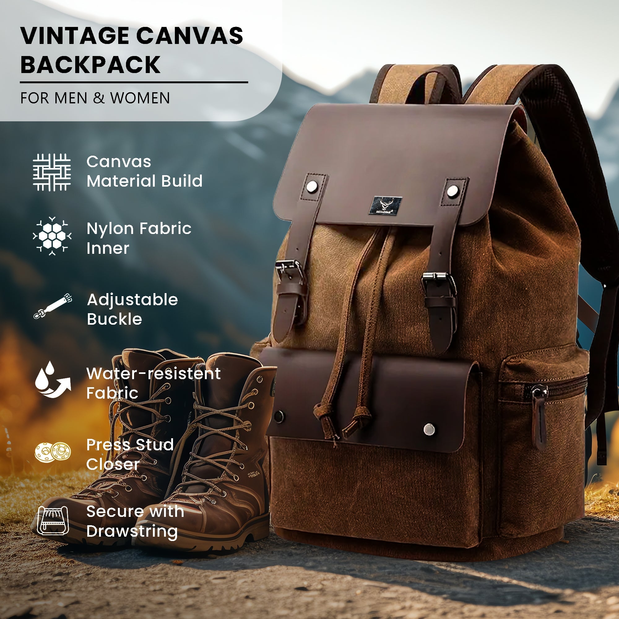 Heritage Backpack - Coffee Brown