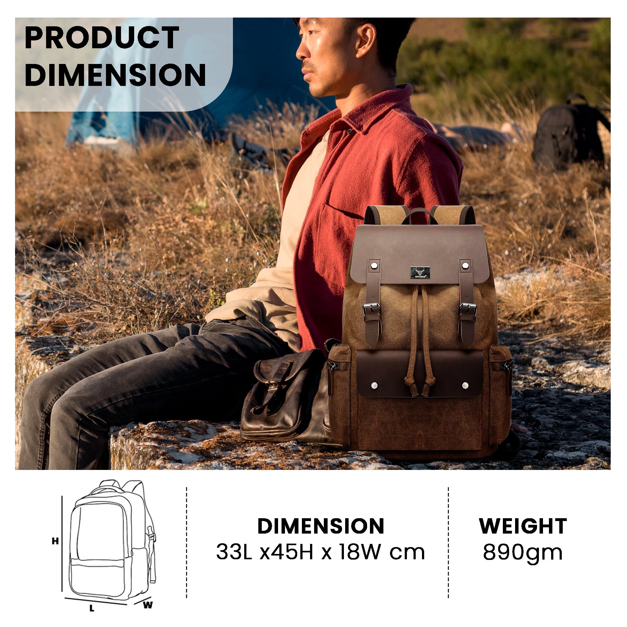 Heritage Backpack - Coffee Brown