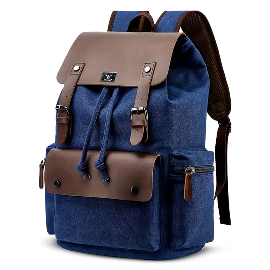 20L Waterproof Vintage Canvas Backpack With 15.6 Inches Laptop Compartment