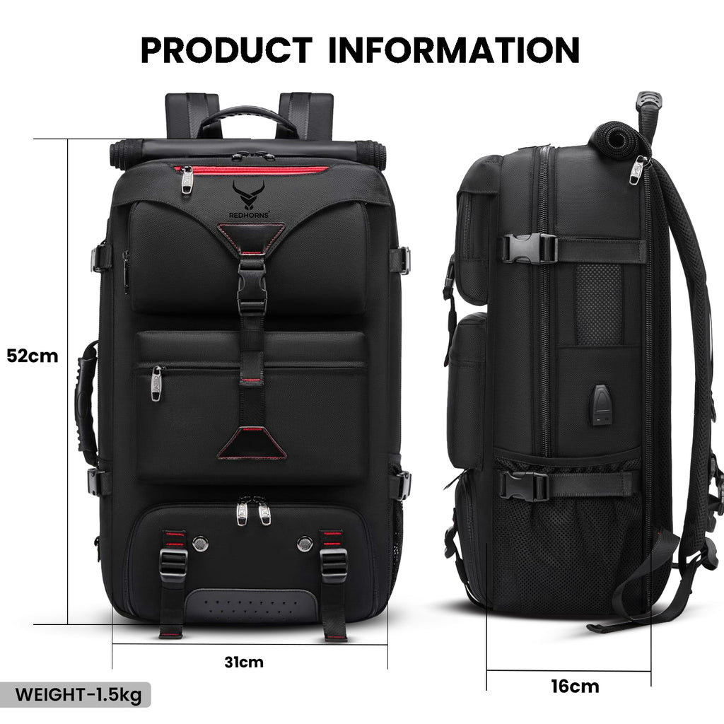 Redhorns DualPath 2-in-1 Convertible Travel Backpack