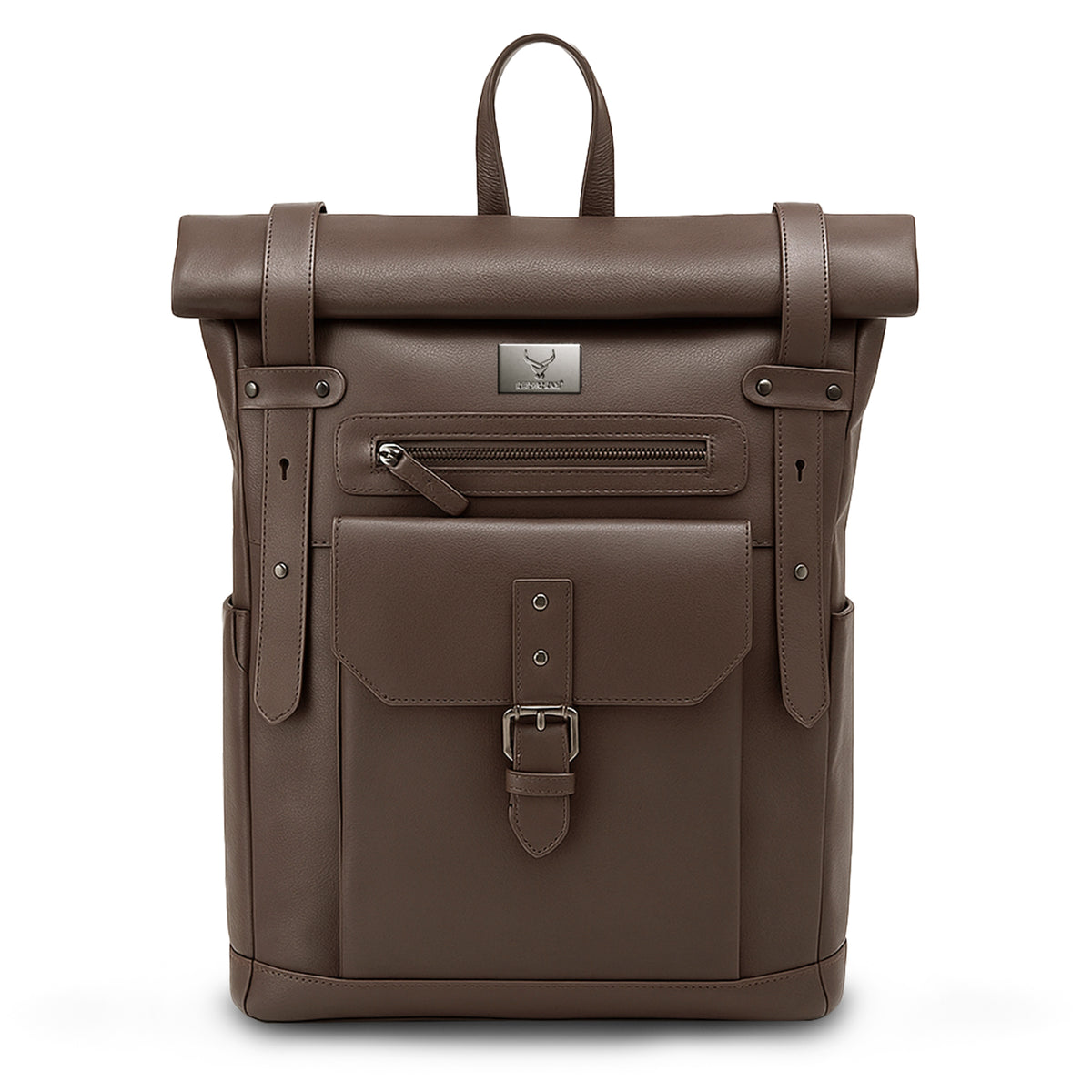 Executive Leather Carry Backpack