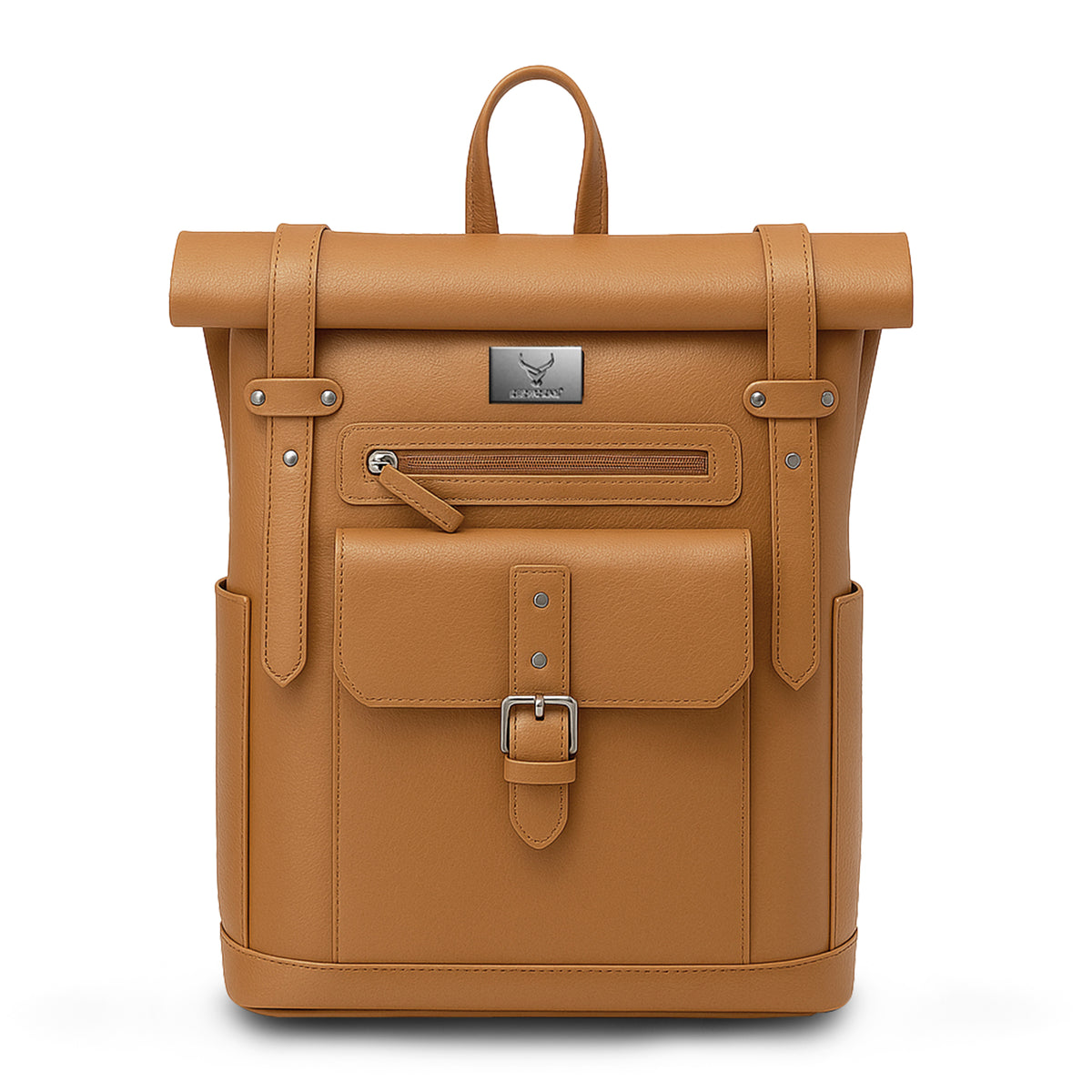 Executive Leather Carry Backpack