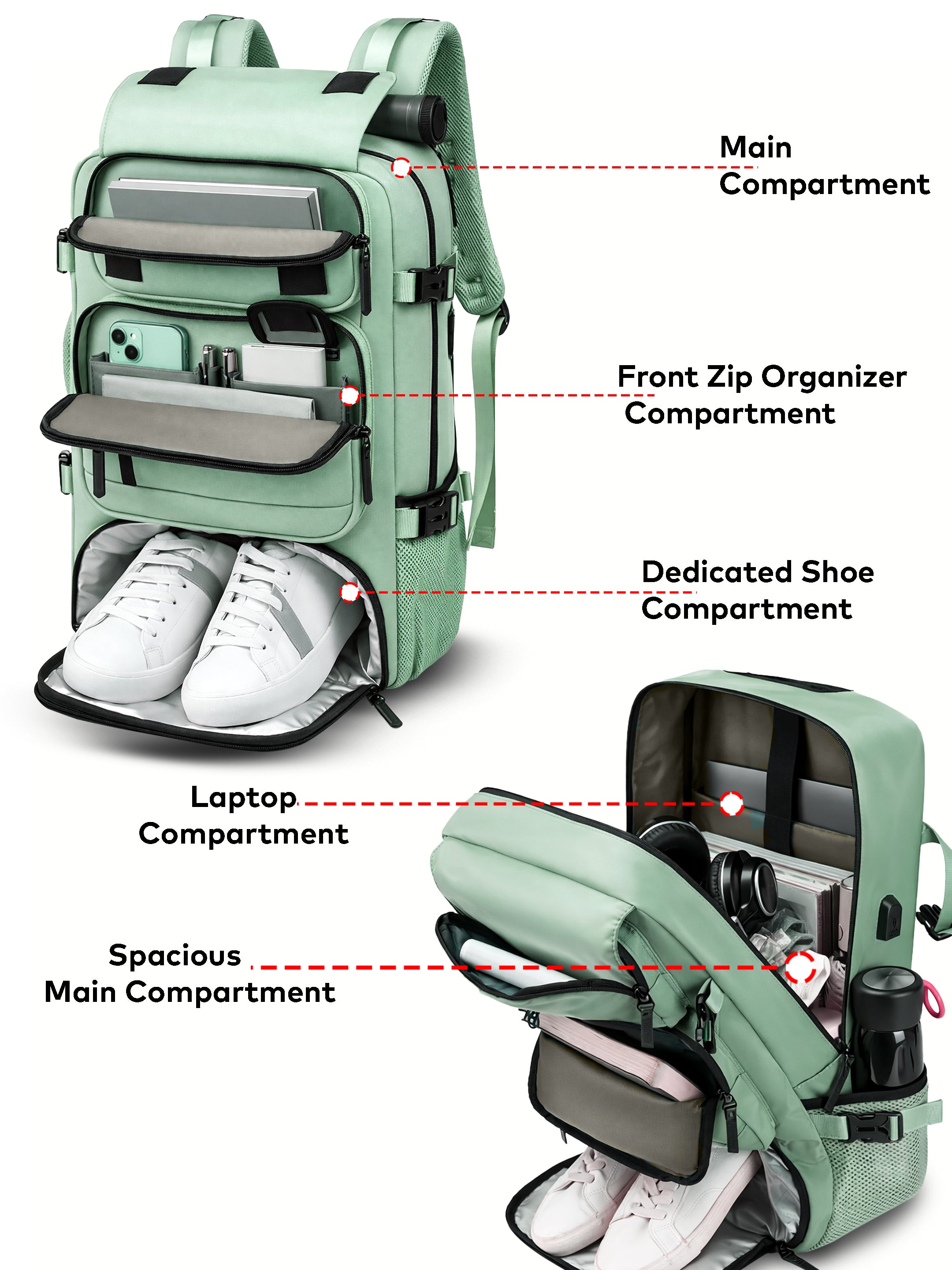 TriMode Voyager 3-in-1 Travel Backpack