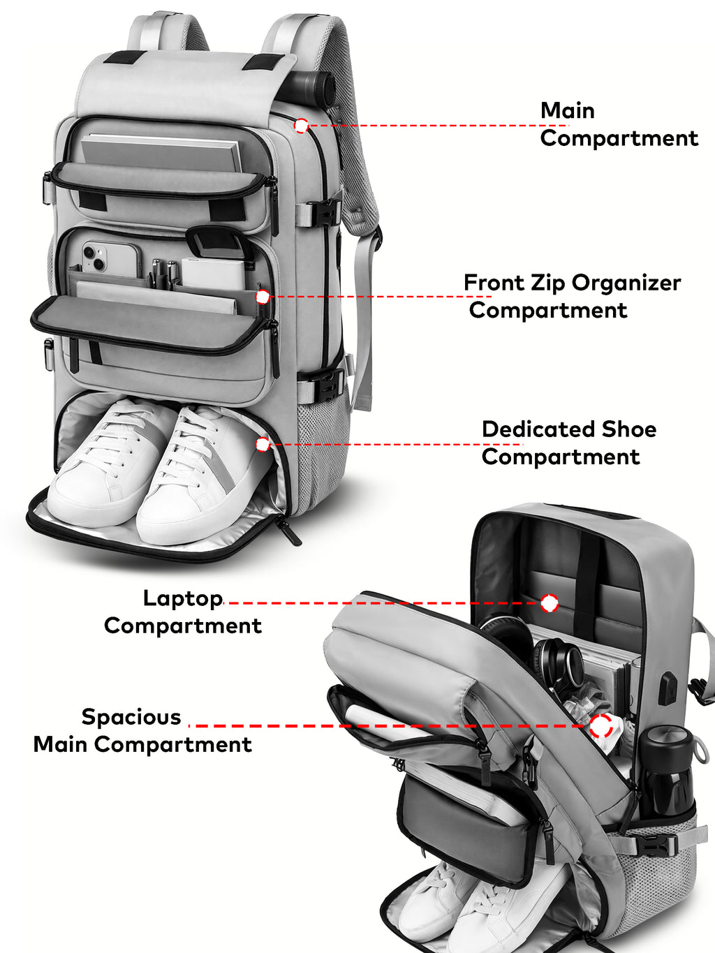 TriMode Voyager 30L 3-in-1 Travel Backpack