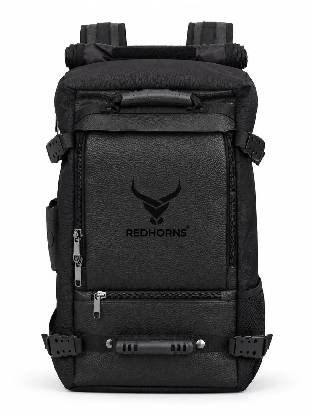 REDHORNS 40L Backpack - Black - front view