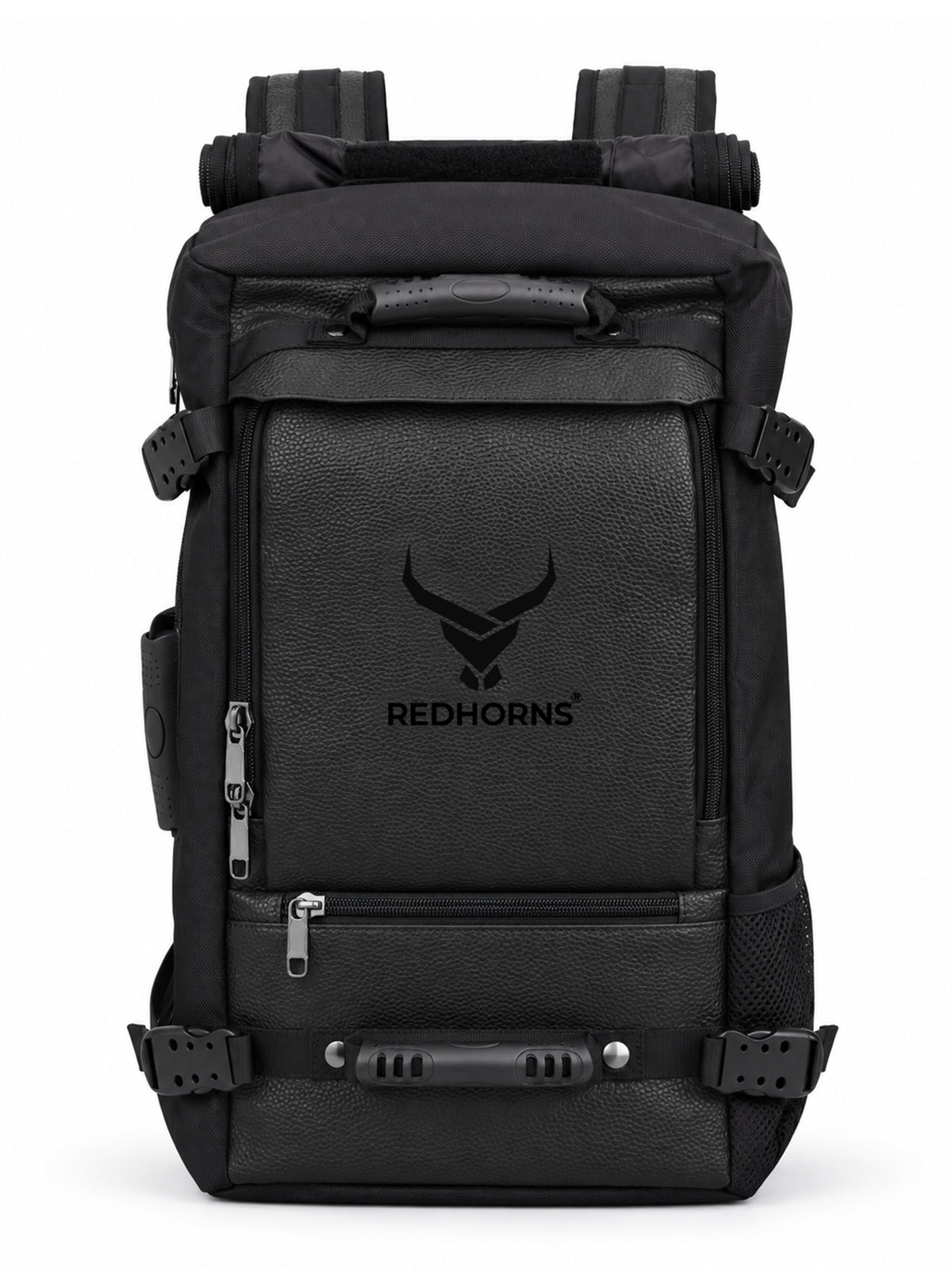 REDHORNS 40L Backpack - Black - front view