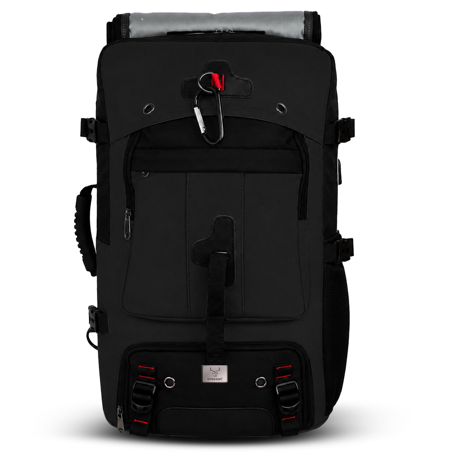 TrailFlex 32L Convertible Hiking Backpack Black - front view
