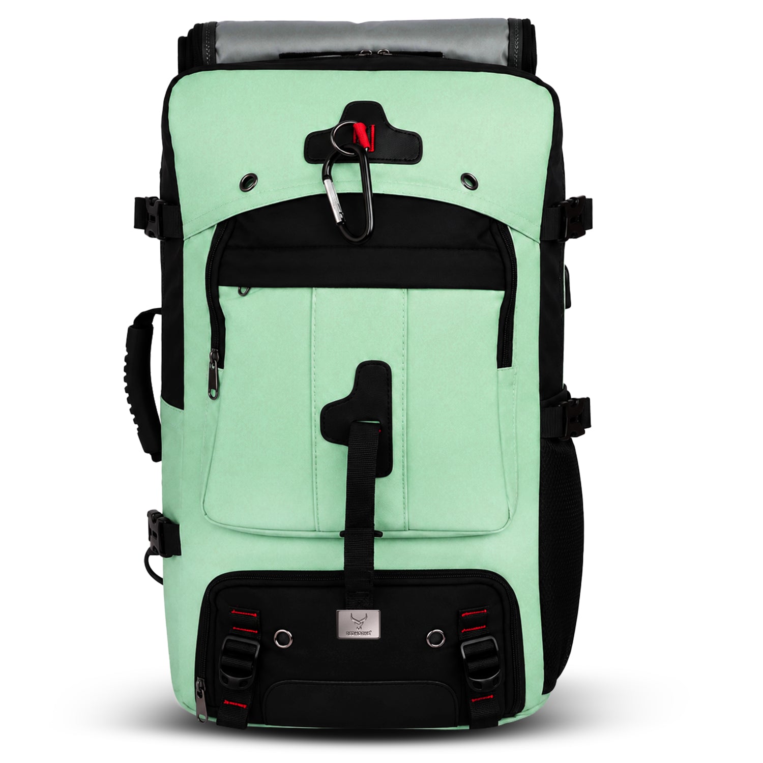 TrailFlex 32L Convertible Hiking Backpack Light Green - front view