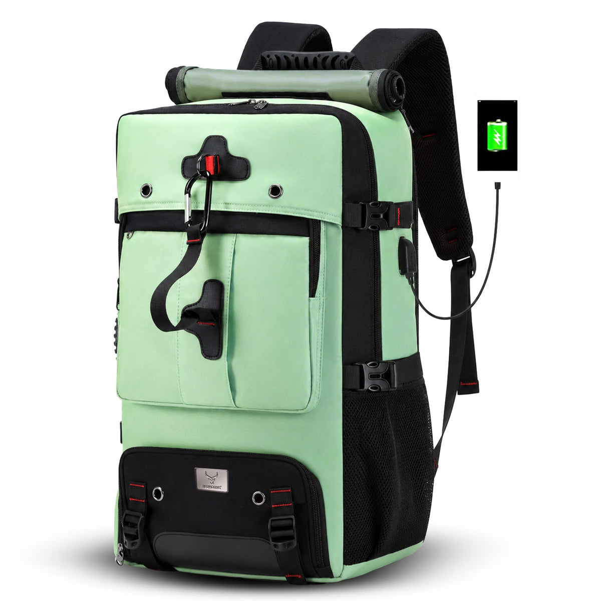 TrailFlex 32L Convertible Hiking Backpack - Light Green