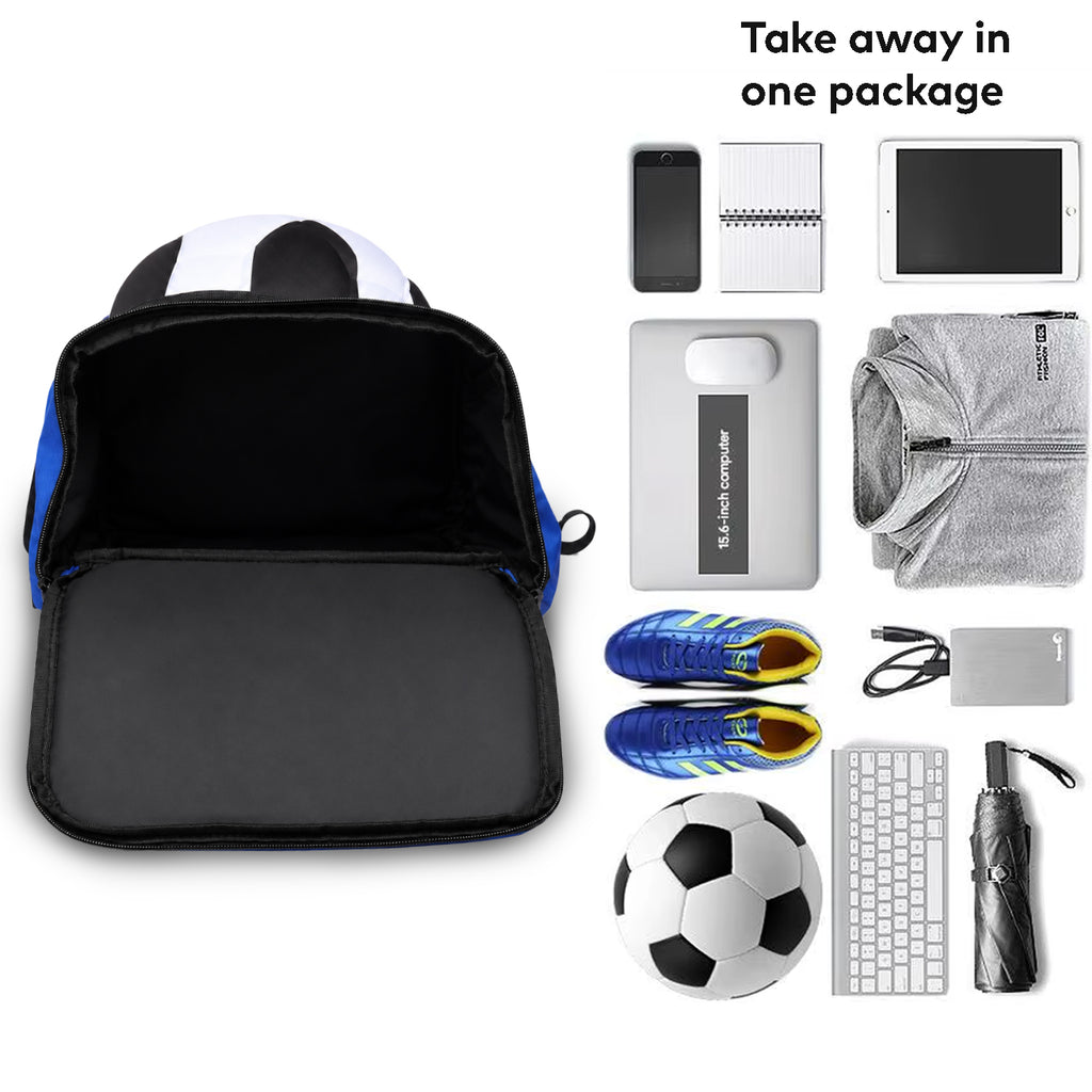 StrikePro 36L Football Backpack Blue Orange - view 4
