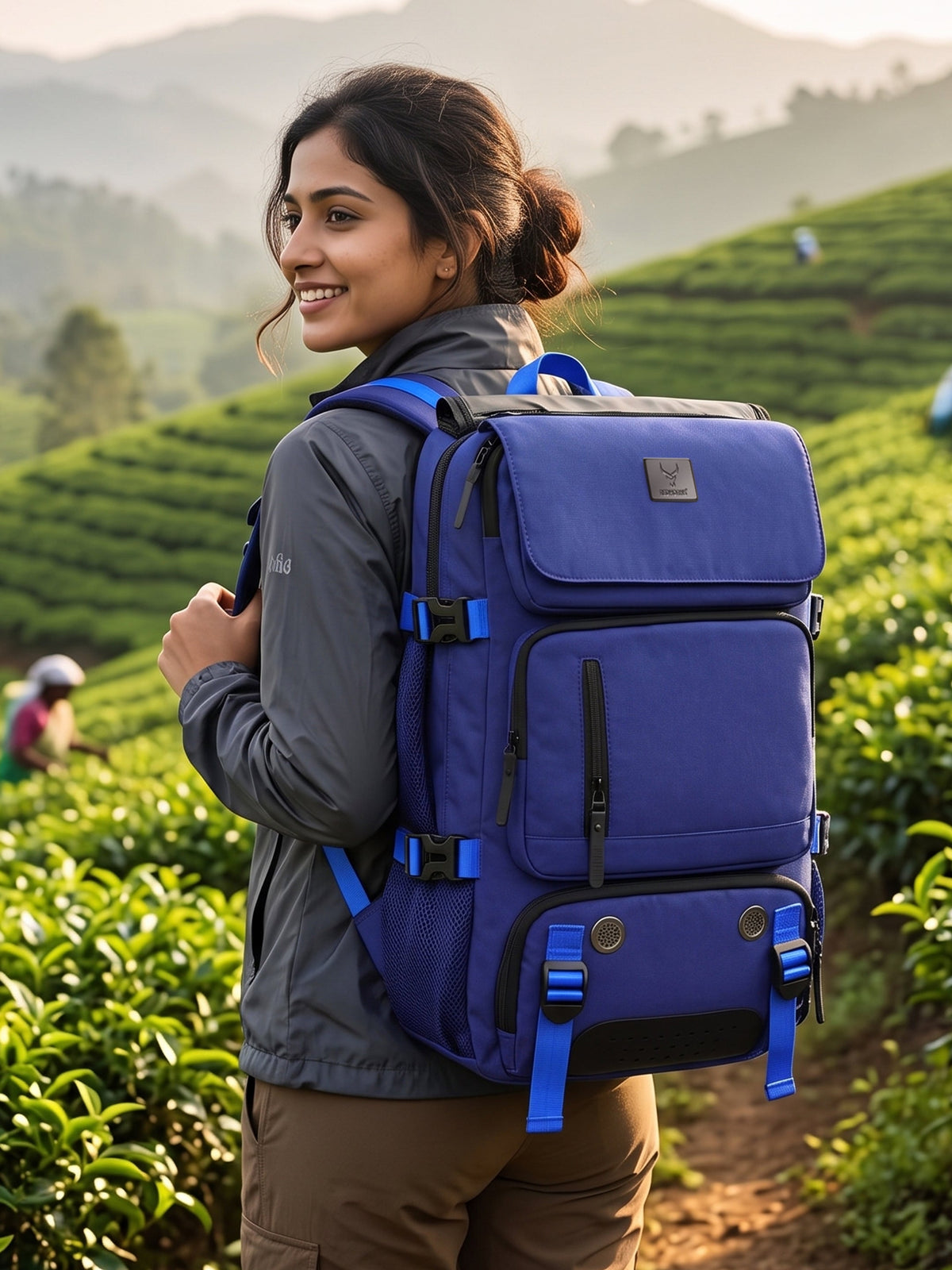 TriMode Voyager 30L 3-in-1 Travel Backpack - Navy Blue