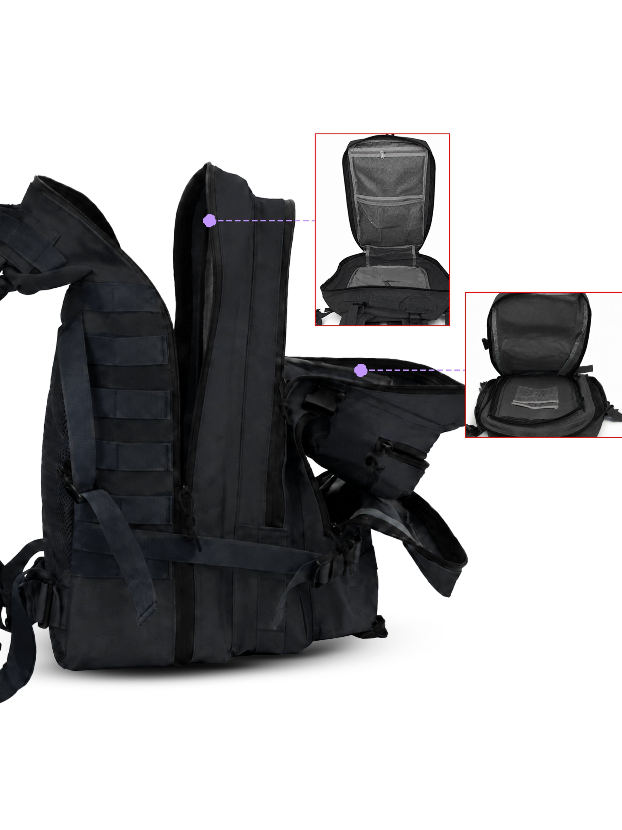 REDHORNS 52L Military Tactical Backpack - Black - BP093A_4.jpg
