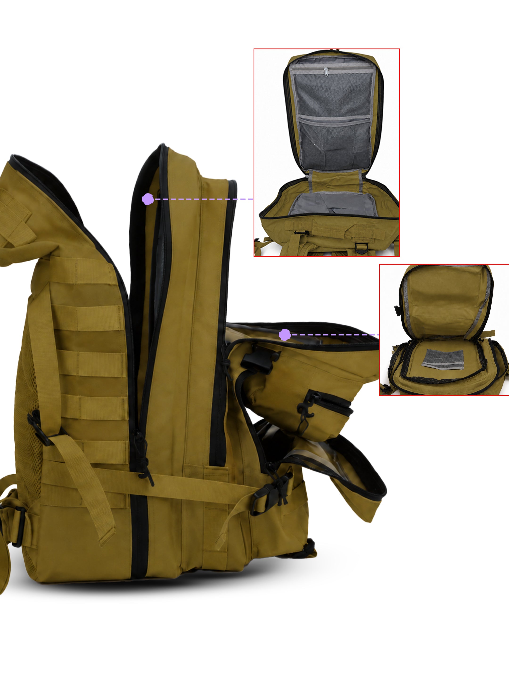 REDHORNS 52L Military Tactical Backpack - Military Brown - BP093F_4.jpg