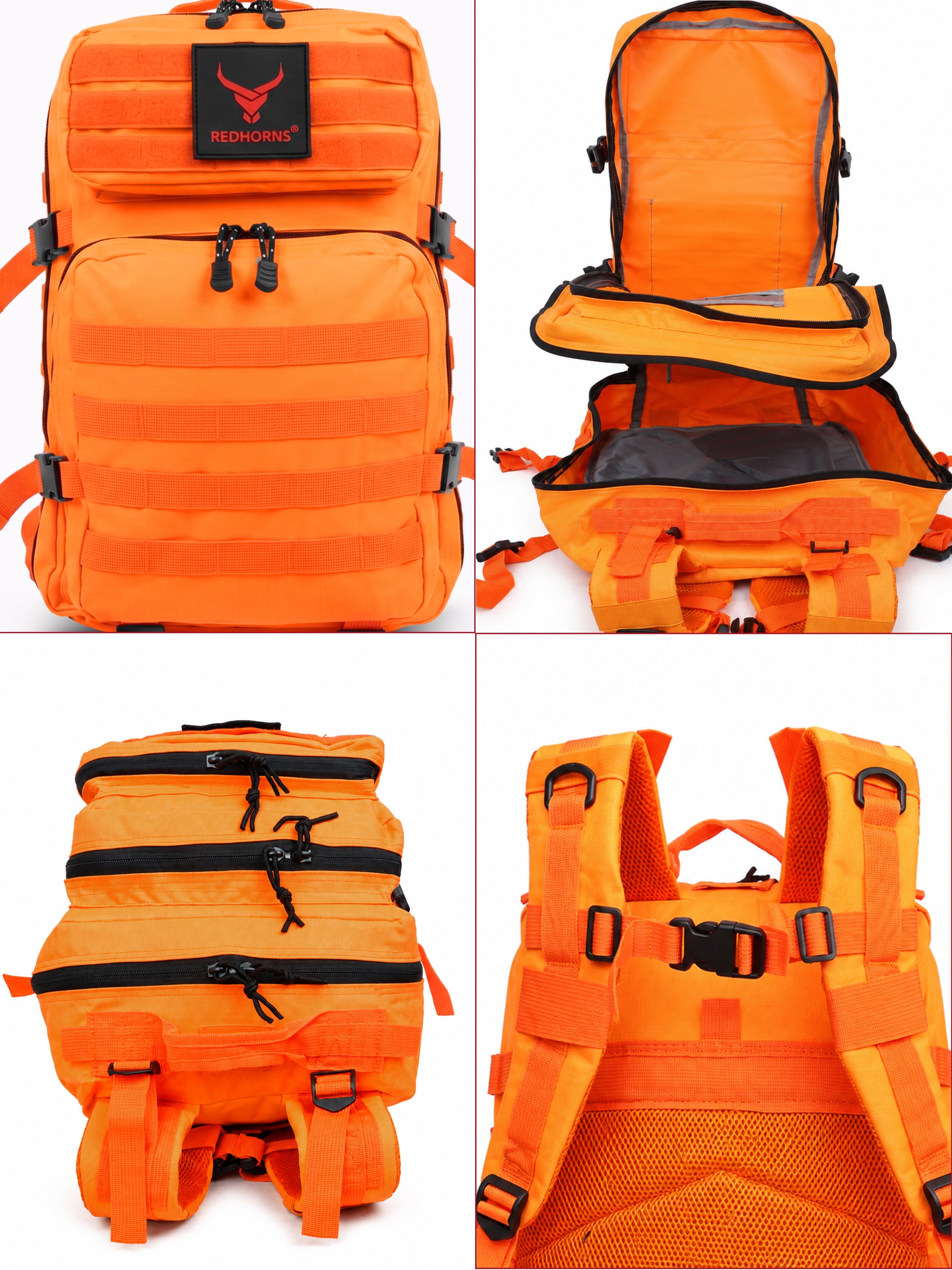 REDHORNS 52L Military Tactical Backpack - Orange - BP093T_5.jpg