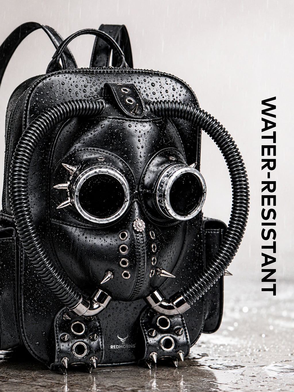 REDHORNS Gas Mask 13L Backpack - Black - detail
