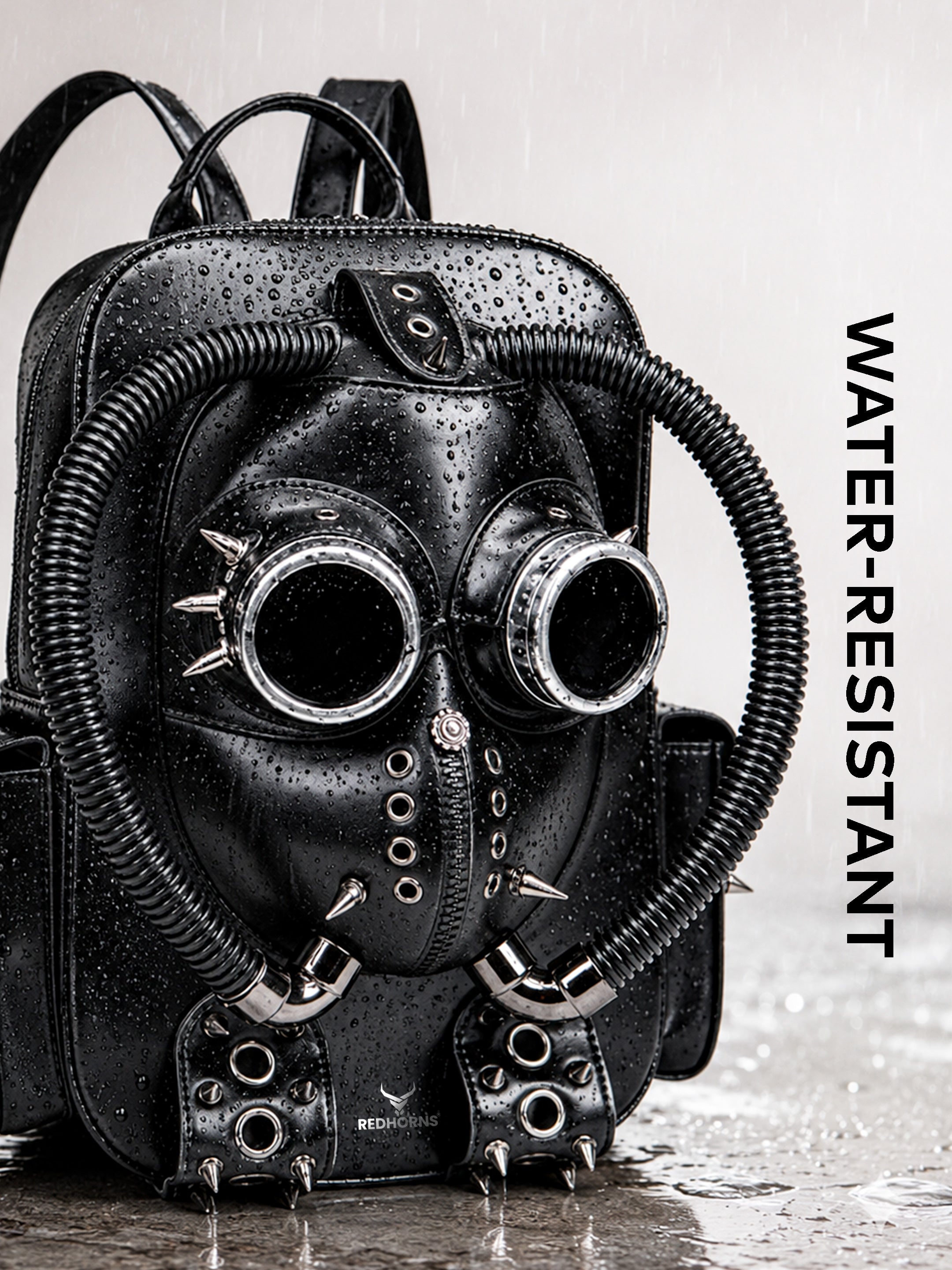 REDHORNS Gas Mask 13L Backpack - Black - detail