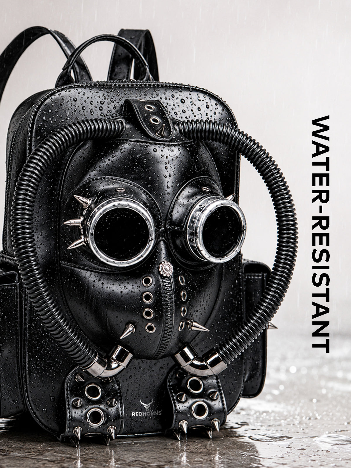 REDHORNS Gas Mask 13L Backpack - Black - detail