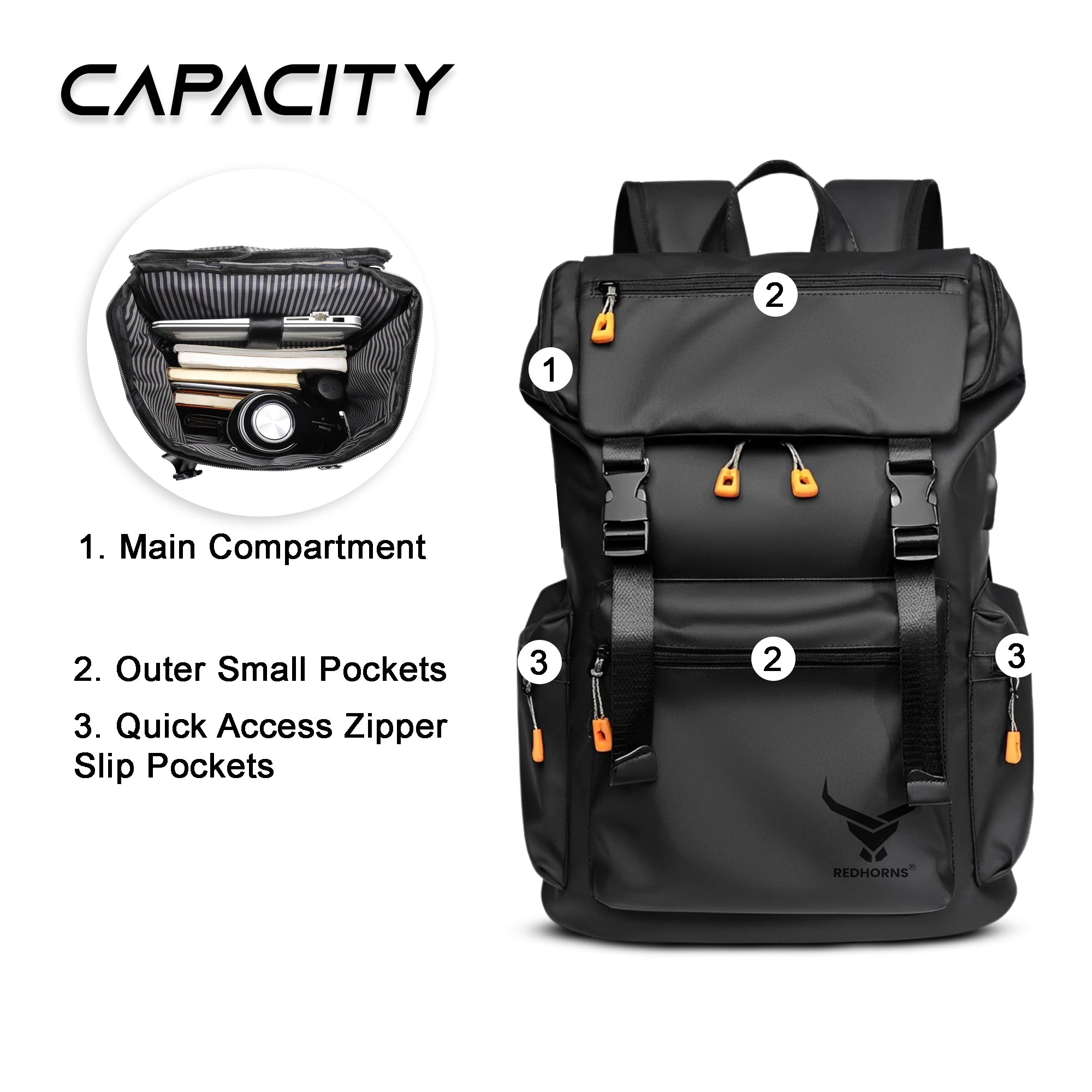 Hiking backpack laptop online