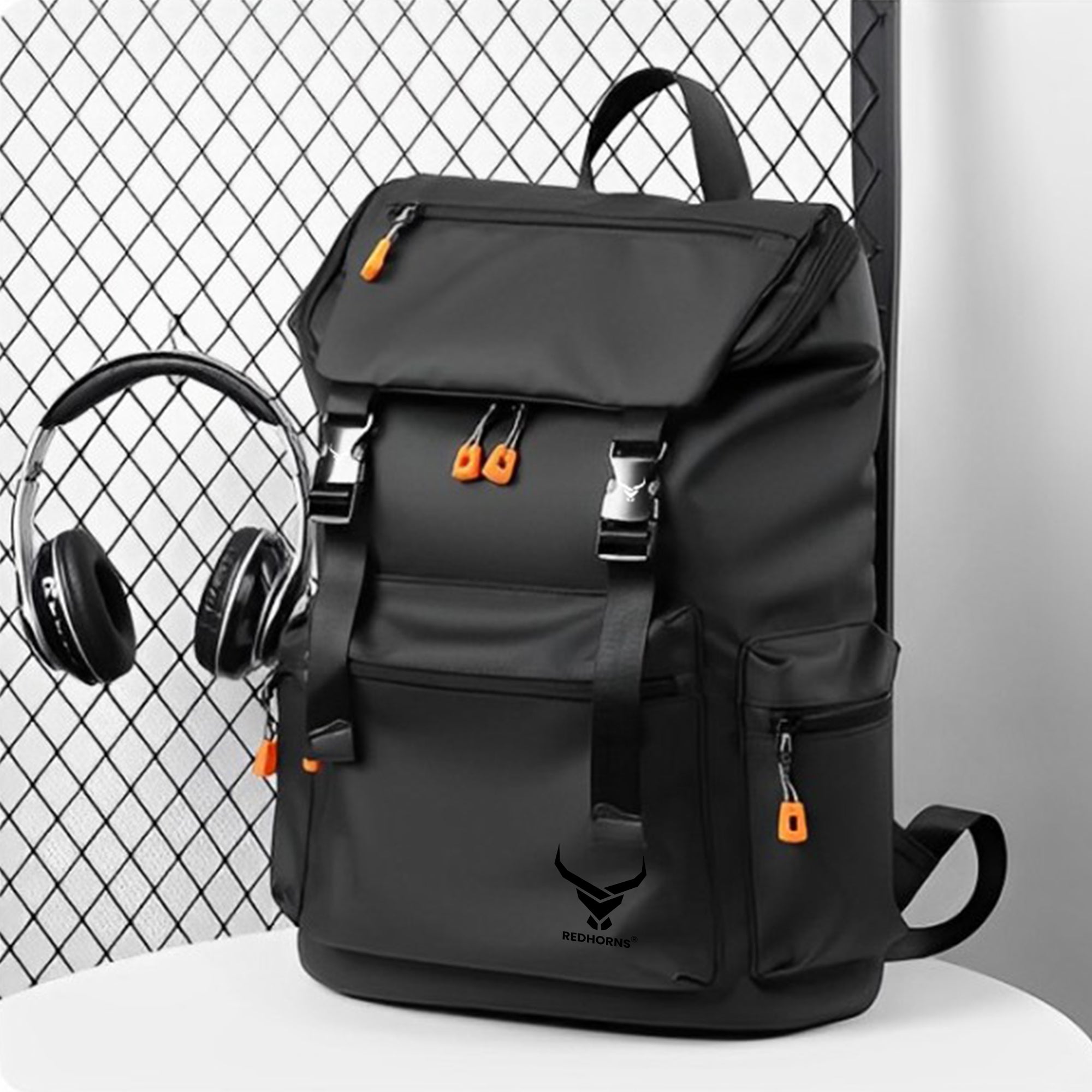 Backpack for men laptop backpack waterproof laptop backpack hiking backpack travel backpack for men#color_black