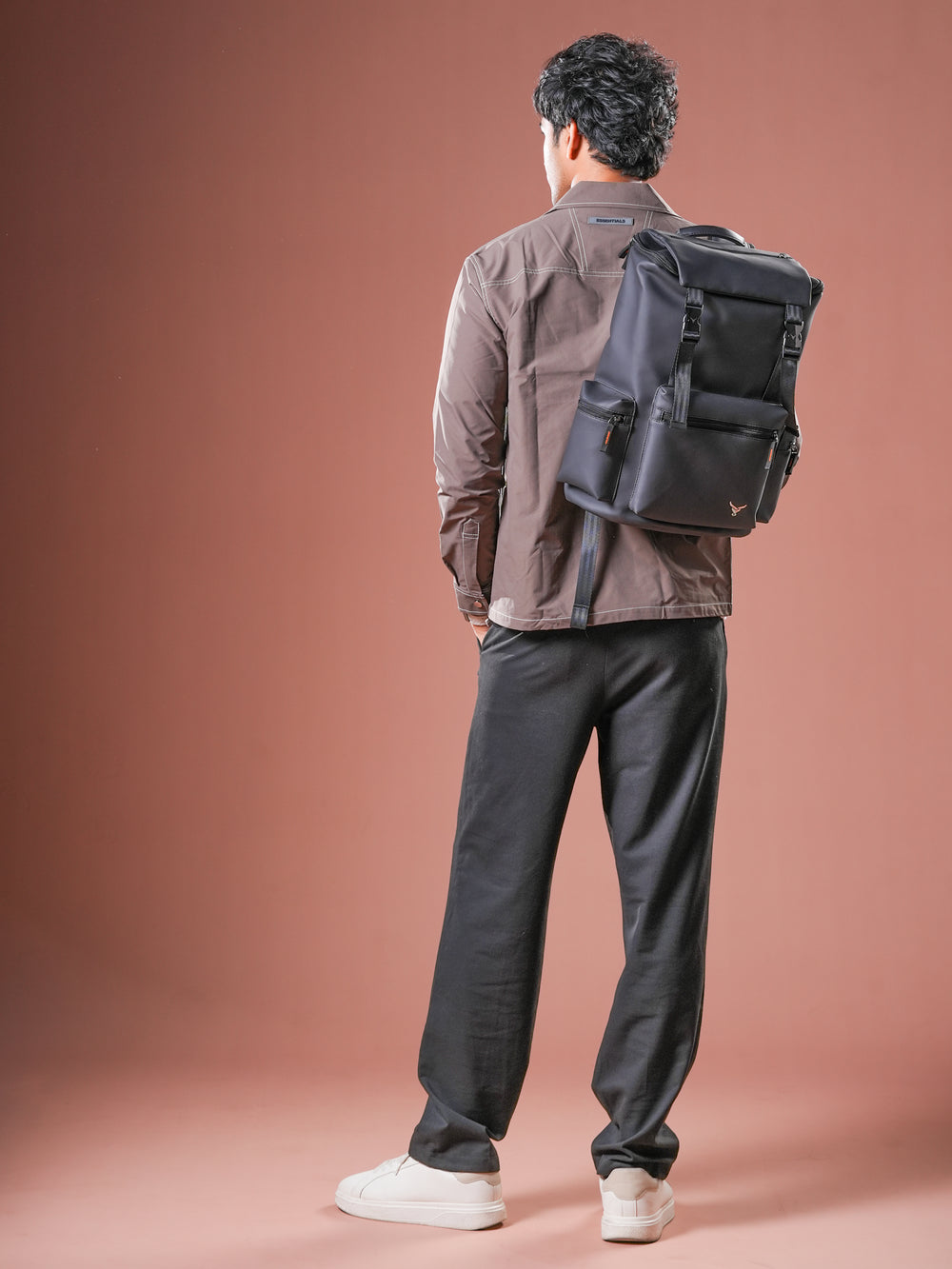 Backpack for men laptop backpack waterproof laptop backpack hiking backpack travel backpack for men#color_black