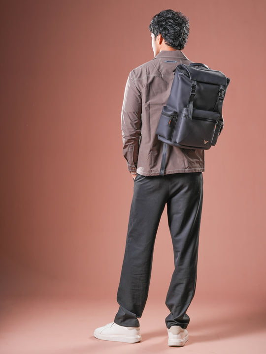 Backpack for men laptop backpack waterproof laptop backpack hiking backpack travel backpack for men#color_black