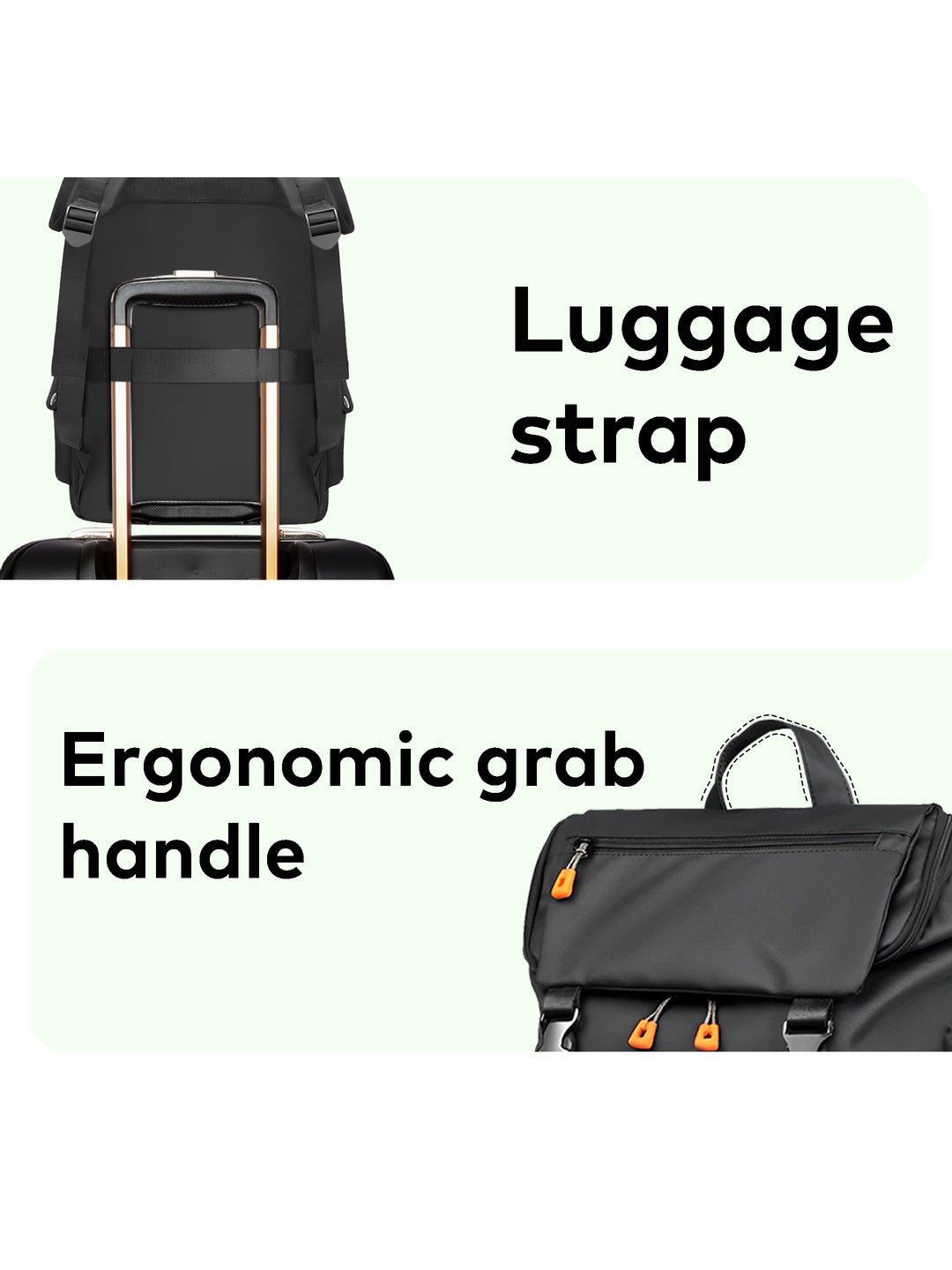 Backpack for men laptop backpack waterproof laptop backpack hiking backpack travel backpack for men#color_black