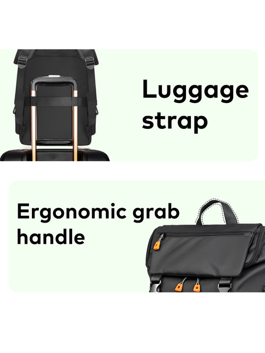 Backpack for men laptop backpack waterproof laptop backpack hiking backpack travel backpack for men#color_black