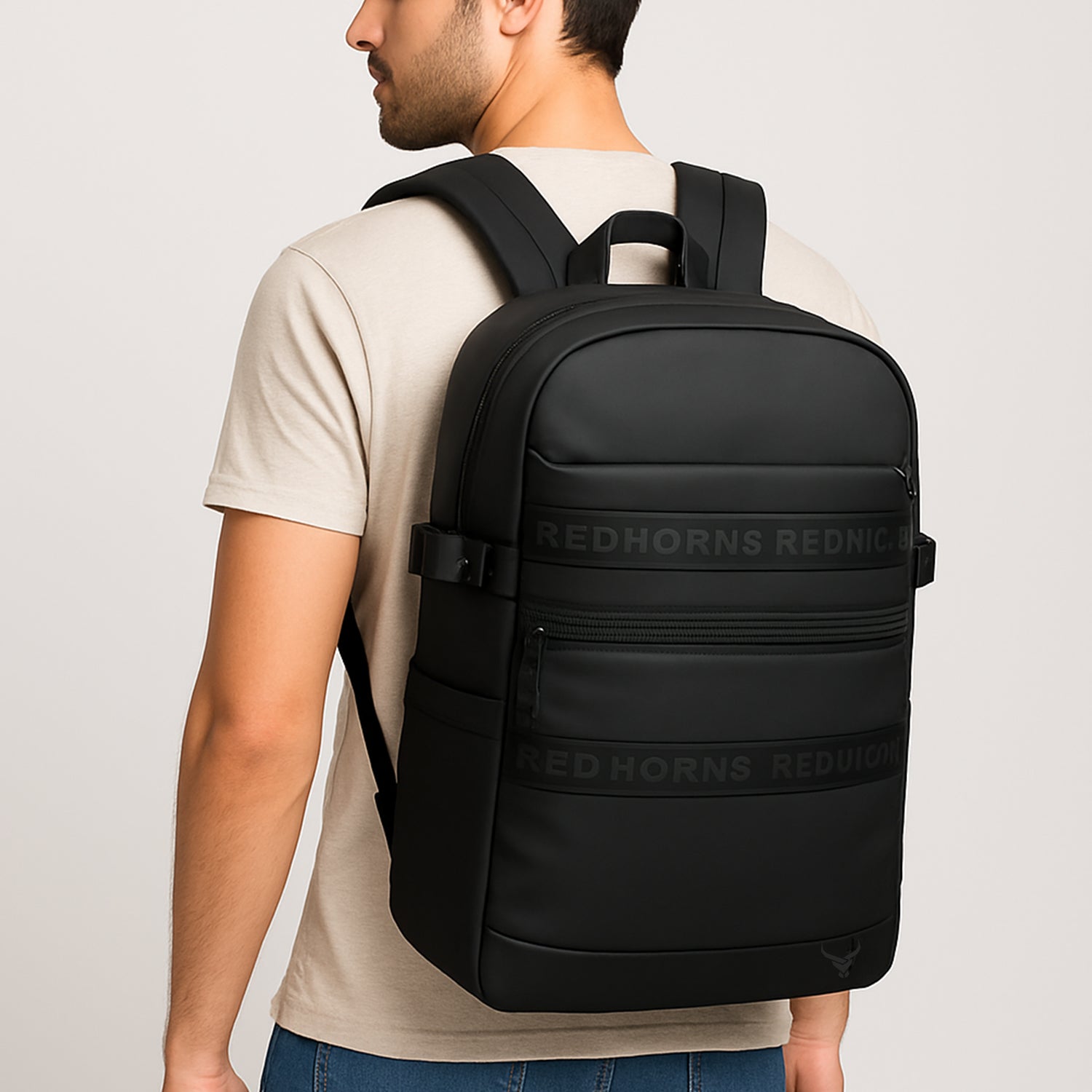 Typography Laptop Backpack