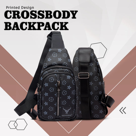 Waterproof crossbody sling bag#color_black