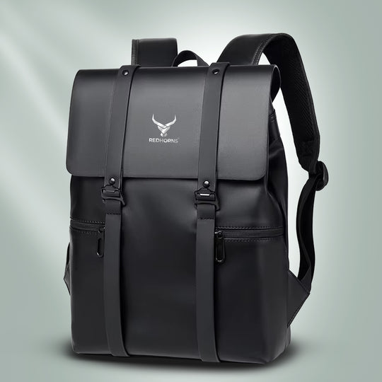 25l waterproof laptop backpack trolley strap shoulder bag travel backpack business tour corporate look#color_black