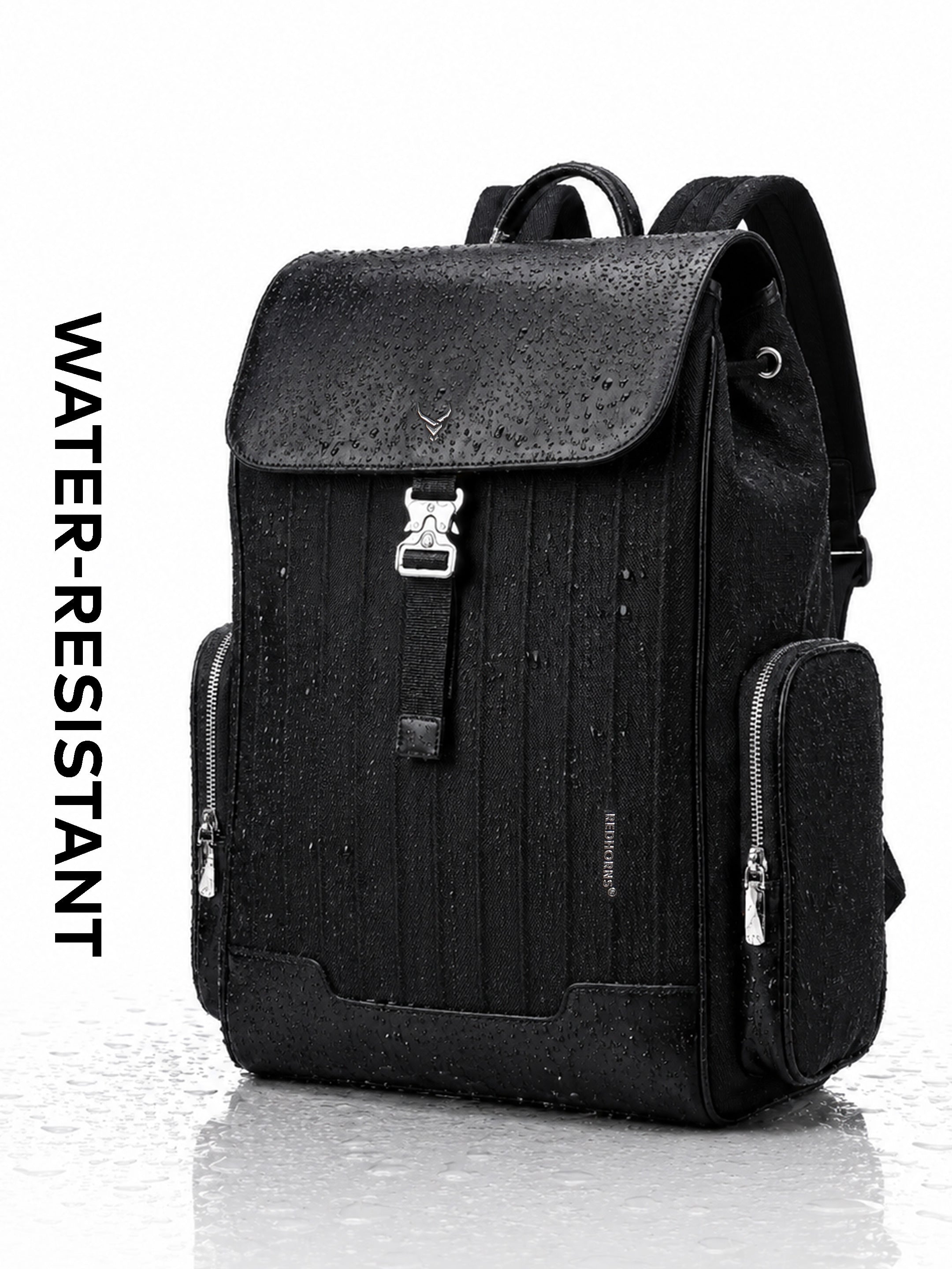 REDHORNS Carbon Fiber 27L Laptop Backpack - Black - detail
