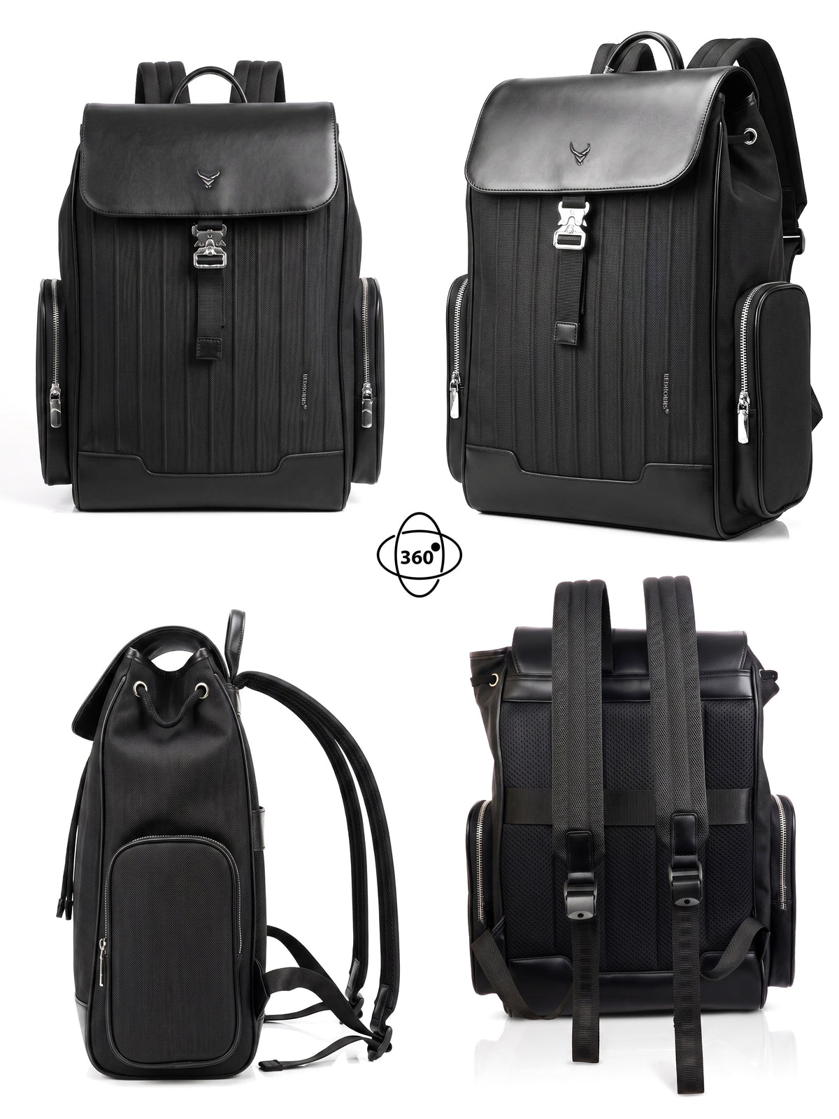 REDHORNS Carbon Fiber 27L Laptop Backpack - Black - detail