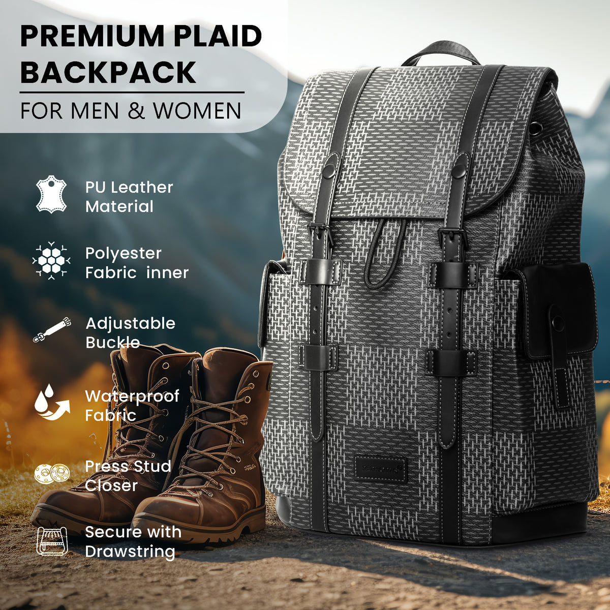 Christopher Drawstring Hiking Backpack 25L