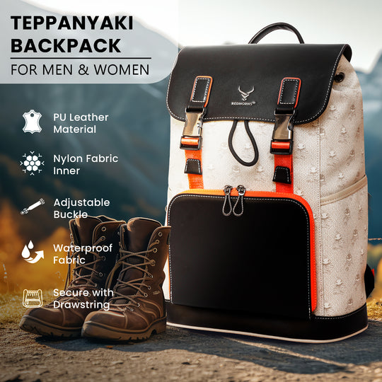 25L Waterproof Teppanyaki Hiking Laptop Backpack