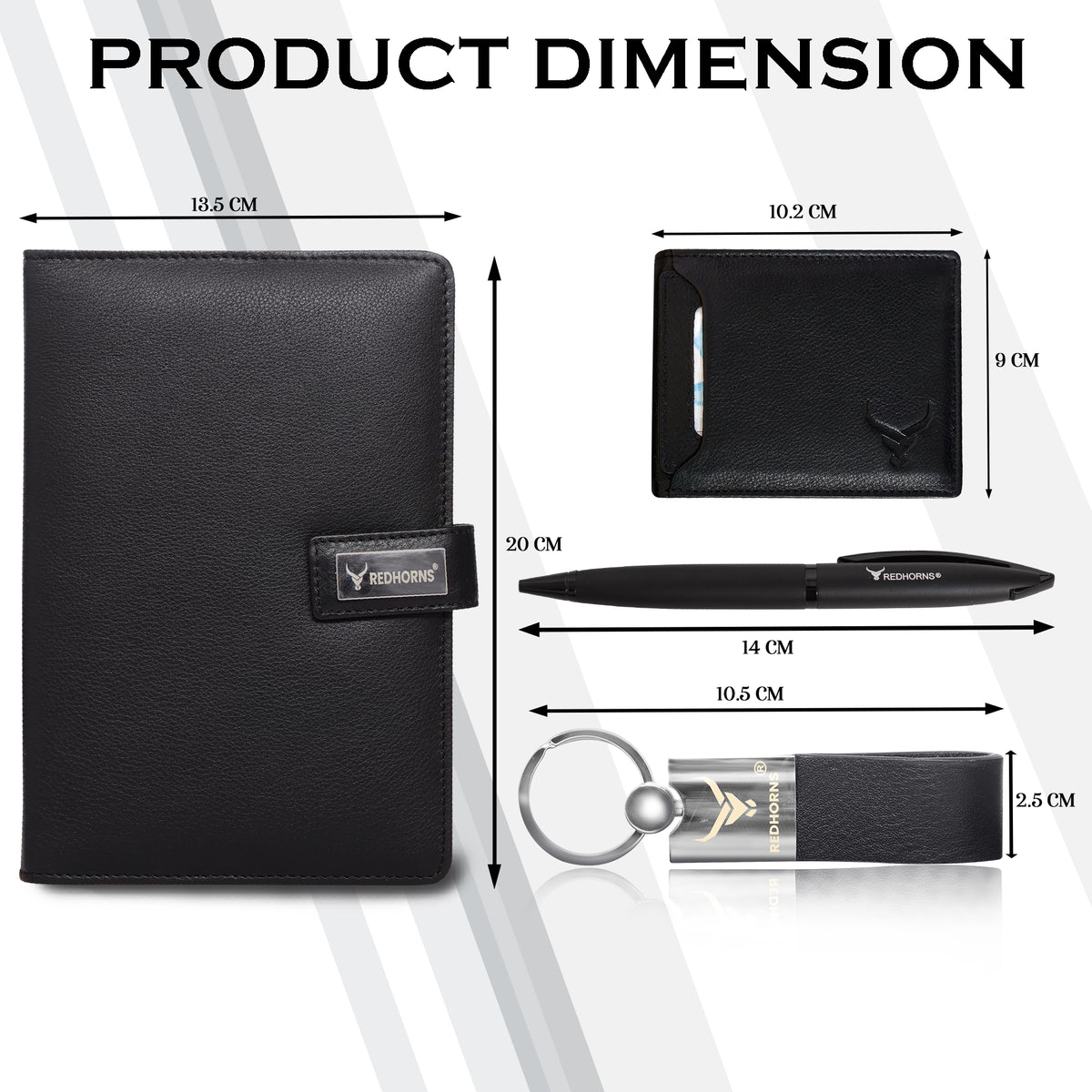 Diary Combo Set With Leather Wallet, Pen & Keyring