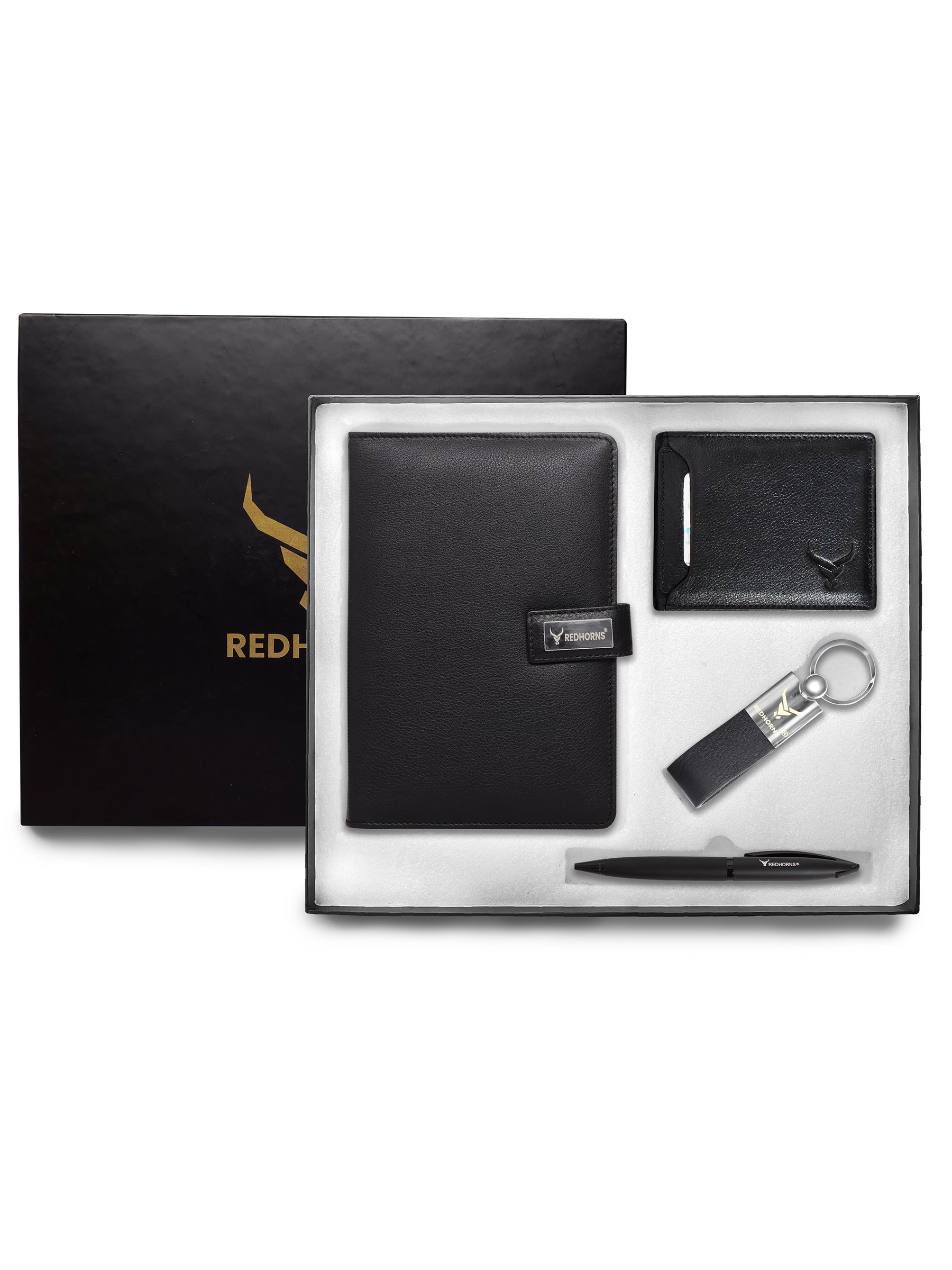 Diary Combo Set With Leather Wallet, Pen & Keyring