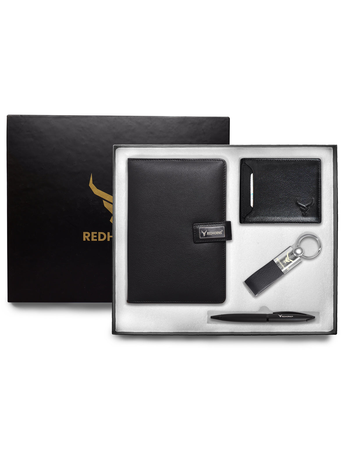 Diary Combo Set With Leather Wallet, Pen & Keyring